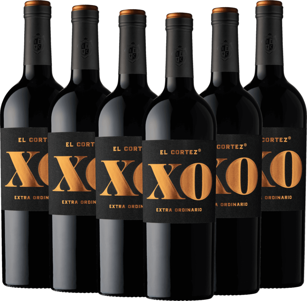 SHOP24 EL Cortez XO extra ordinary the new premium red wine from the Spanish bodega Torre Oria (750ml x 6 bottles) 14% alcohol