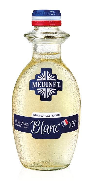 SHOP24 Medinet Rouge and Blanc 250ml(6 bottles), high-quality grapes from France one of the popular wines in Singapore.