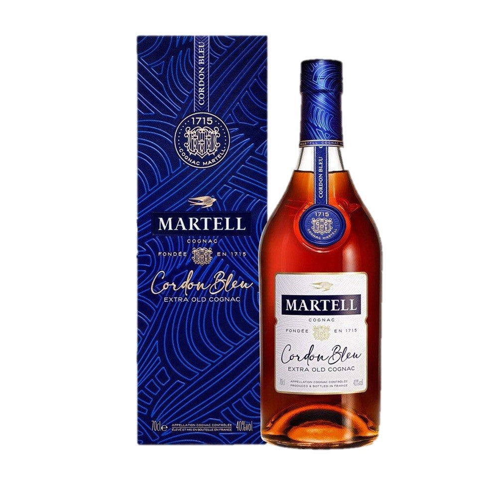 SHOP24 Martell Cordon Bleu Cognac 70cl - Exceptionally Rounded, Mellow Sensation with Gift Box 100% Authentic