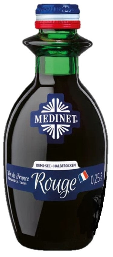 SHOP24 Medinet Rouge 250ml (12 bottles), high-quality grapes from France one of the popular wines in Singapore. Alc 12%
