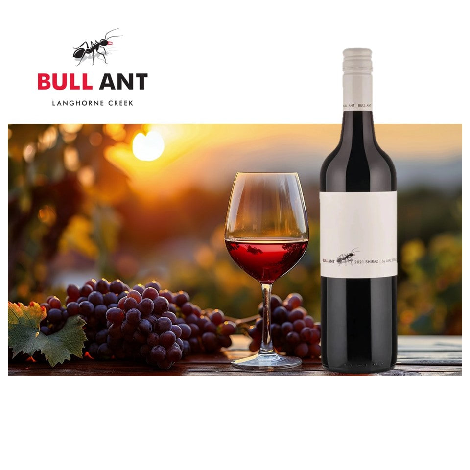 SHOP24 Bull Ant Merlot Lake Breeze Bullant Shiraz from Australia famous old vines wine district smooth and offers a lovely soft finish with polished tannins Abv 14.5%