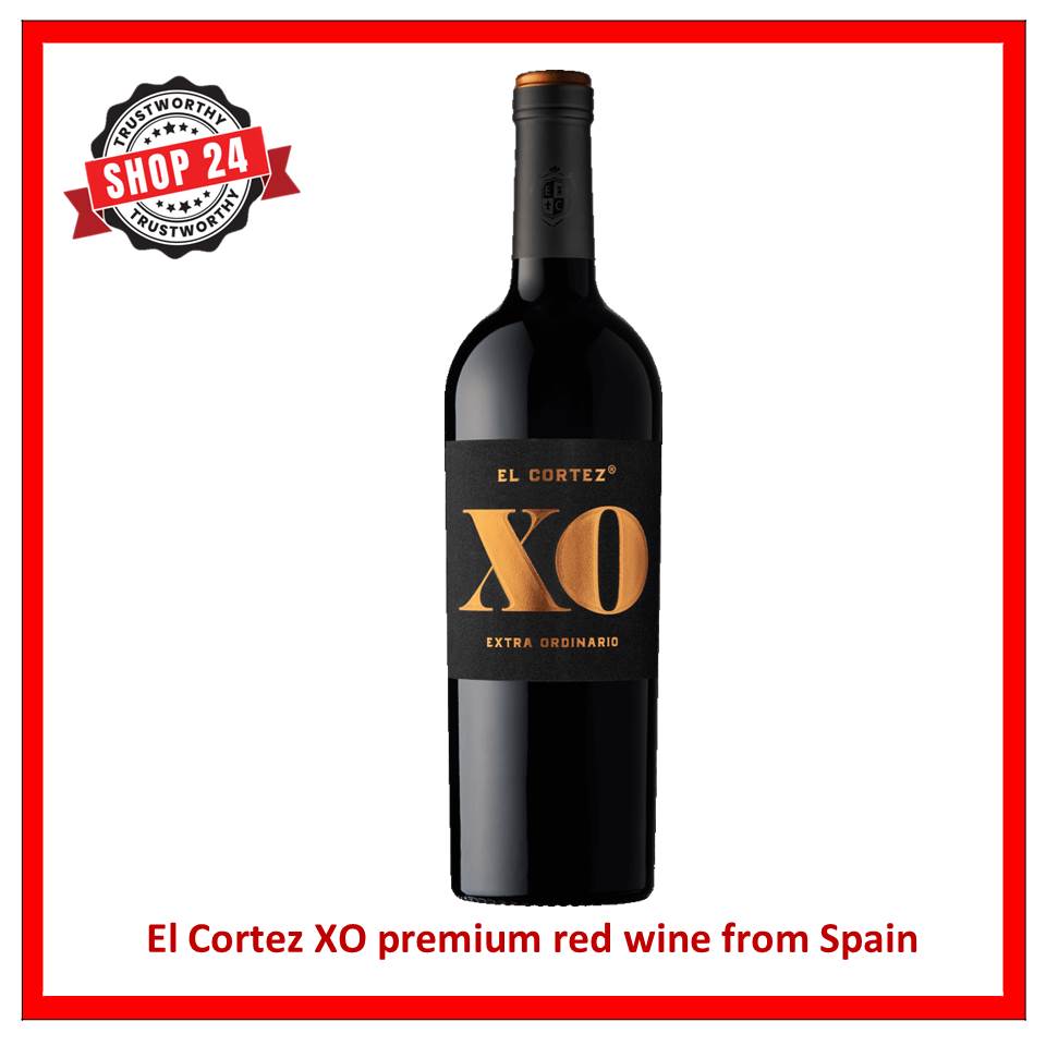 SHOP24 EL Cortez XO extra ordinary the new premium red wine from the Spanish bodega Torre Oria 750ml 14% alcohol