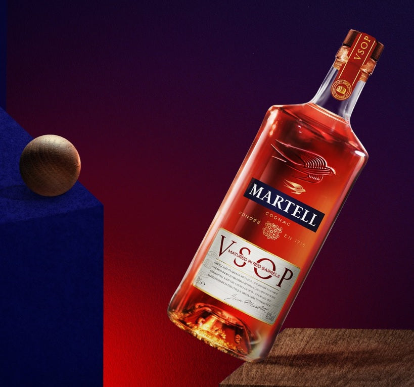 SHOP24 MARTELL VSOP red barrel 700ml (6 bottles) with gift box Cognac France Luscious fruit notes with hints of wood & soft spices 100% Authentic