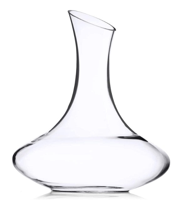 SHOP24 Crystal glass wine decanter red wine pourer container lead-free crystal glass material personality wake-up wine jug 1500ml with 4 pieces 350ml wine glasses