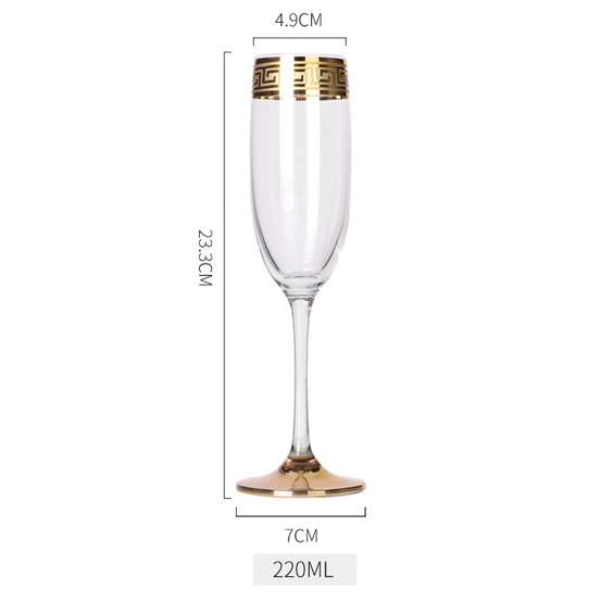 Shop24 STONE ISLAND(石岛) Venice Series lead-free crystal Champagne glass (威尼斯系列香槟杯) 6 pieces x 412ml