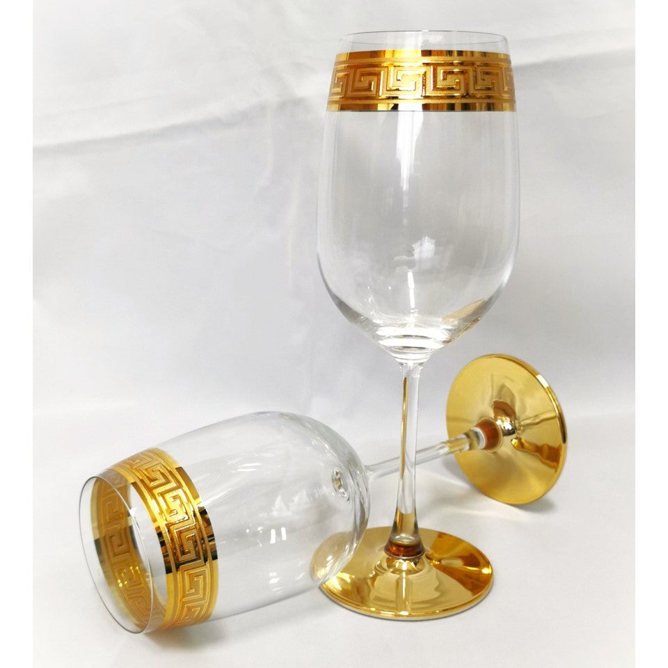 Shop24 STONE ISLAND(石岛) Venice Series lead-free crystal wine glass (威尼斯系列红酒杯) 6 pieces x 412ml