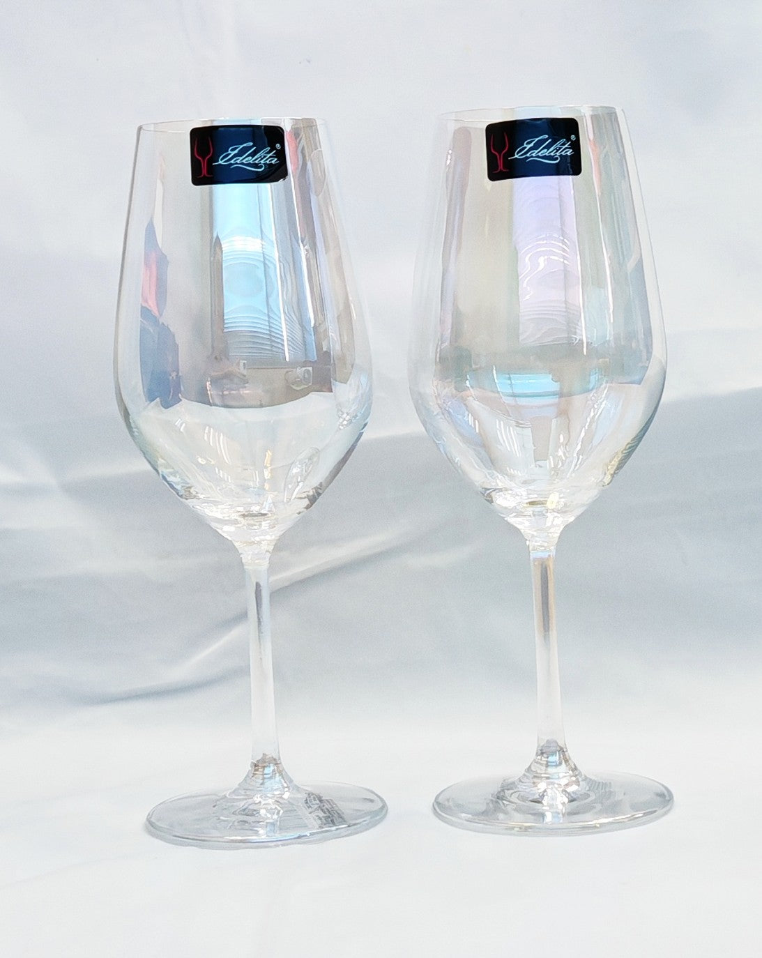 Shop24 IDELITA hand-made crystal rainbow wine glass 460ml (2pcs)
