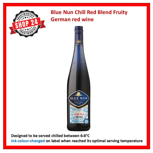 SHOP24 Blue Nun Chill Red Blend Fruity German red wine best choice for all occasions celebration and gathering 11% Vol