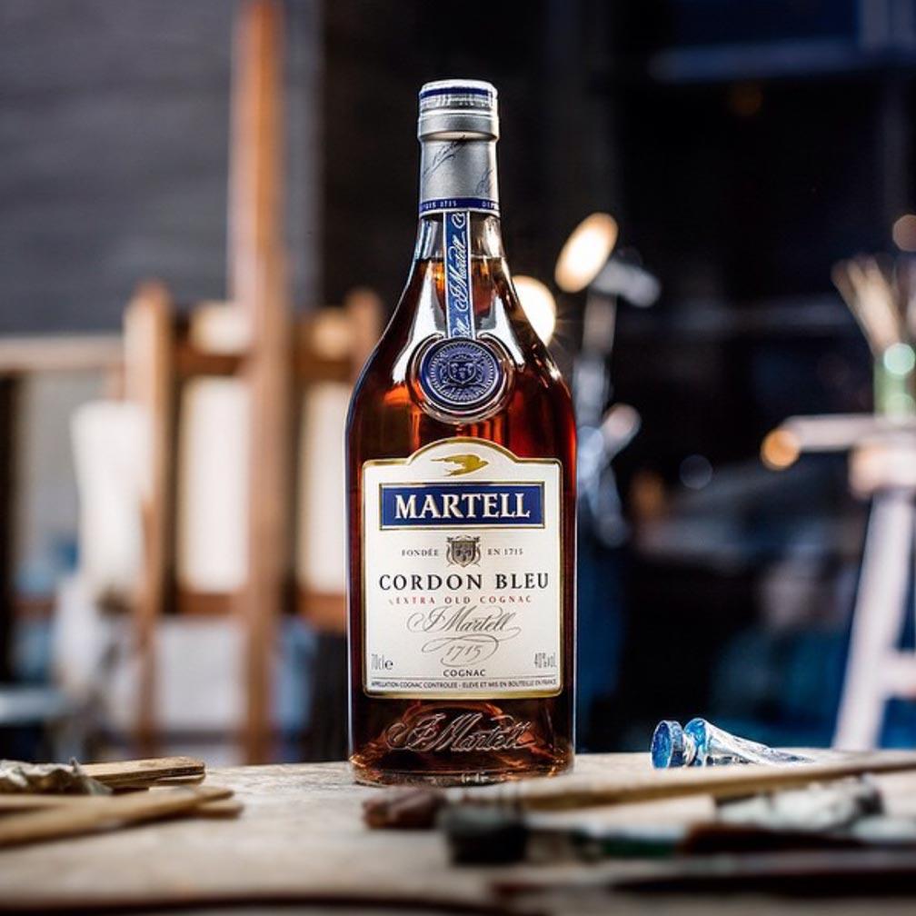 SHOP24 Martell Cordon Bleu Cognac 70cl (2 Bottles)_ - Exceptionally Rounded, Mellow Sensation with Gift Box 100% Authentic
