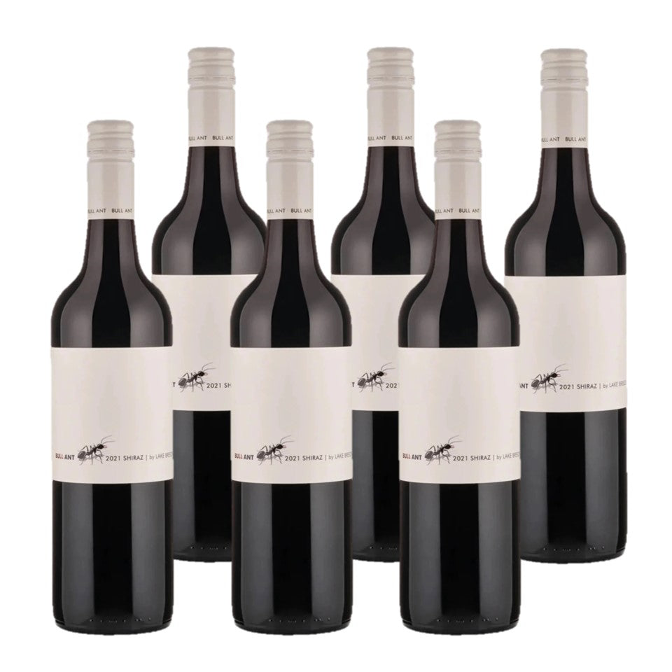SHOP24 Bull Ant Merlot Lake Breeze Bullant Shiraz from Australia(6 bottles) famous old vines wine district smooth and offers a lovely soft finish with polished tannins Abv 14.5%