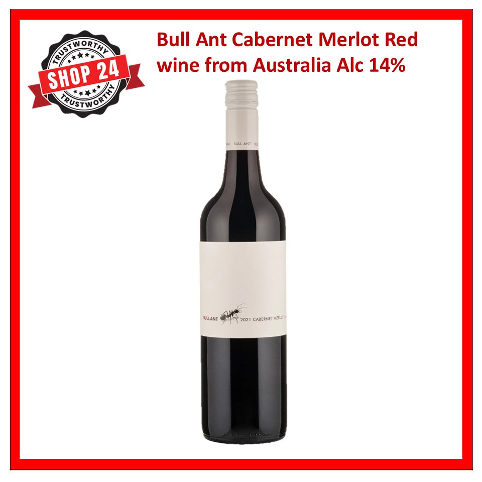 SHOP24 Bull Ant Merlot Lake Breeze Bullant Cabernet Merlot from Australia famous old vines wine district smooth and offers a lovely soft finish with polished tannins Abv 14%