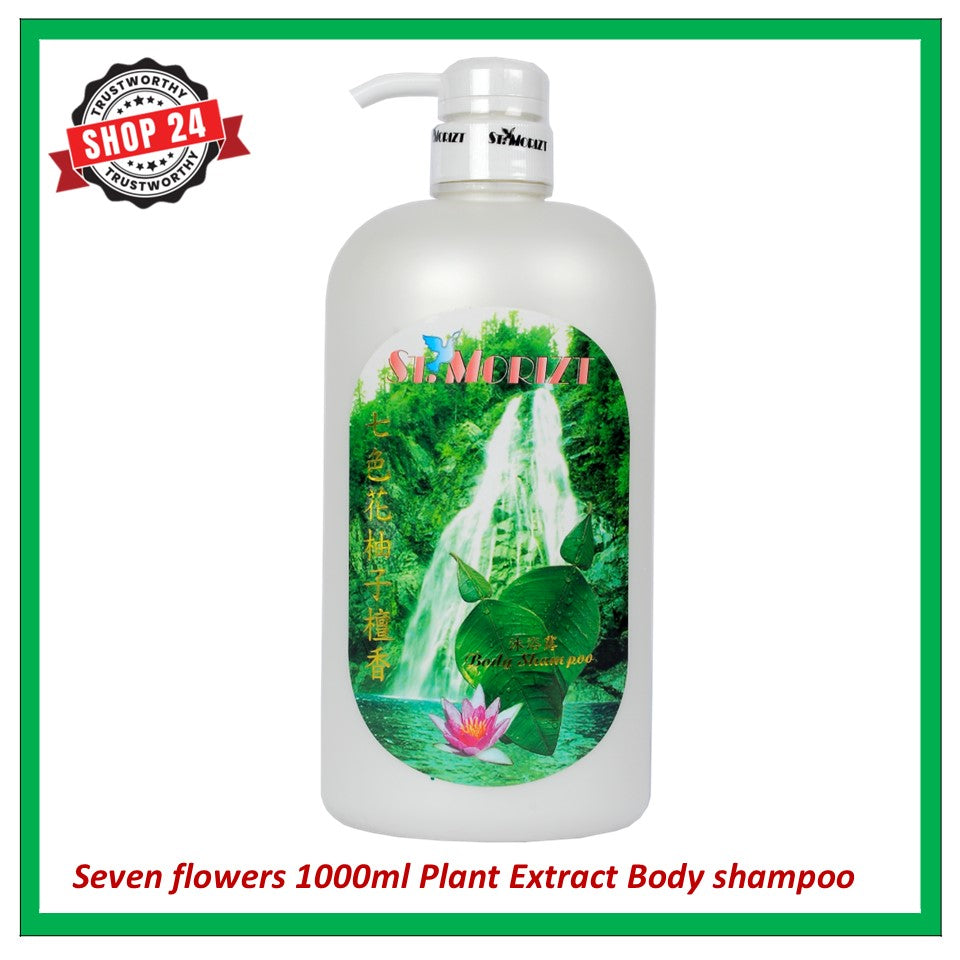 ST.MORIZT Seven Flowers Body Shampoo 1000ml remove bad luck and increase your fortune promotes your popularity. refreshing and lasting aroma with amazing effect for you and your family members shop24.sg