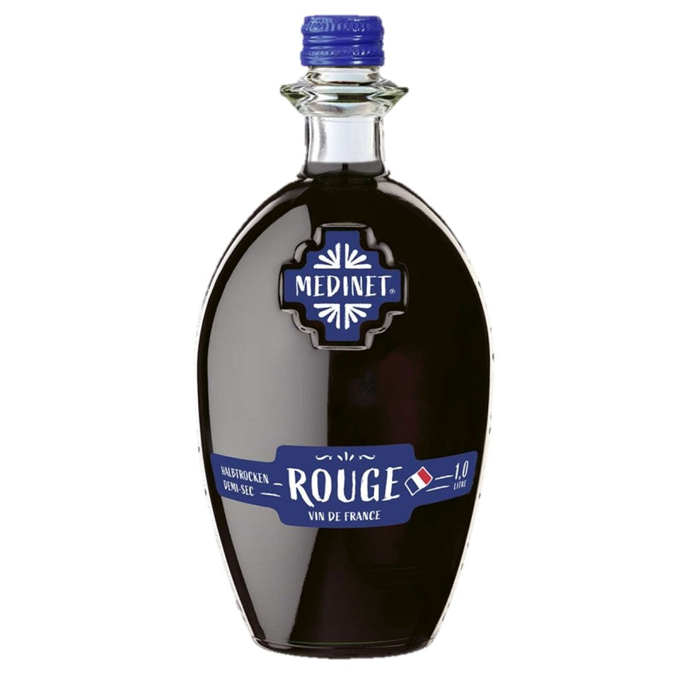 SHOP24 MEDINET ROUGE & BLANC 1000ml Red and White Wine Carton Sale(4 Bottles Rouge + 2 bottles Blanc), High quality grapes from France