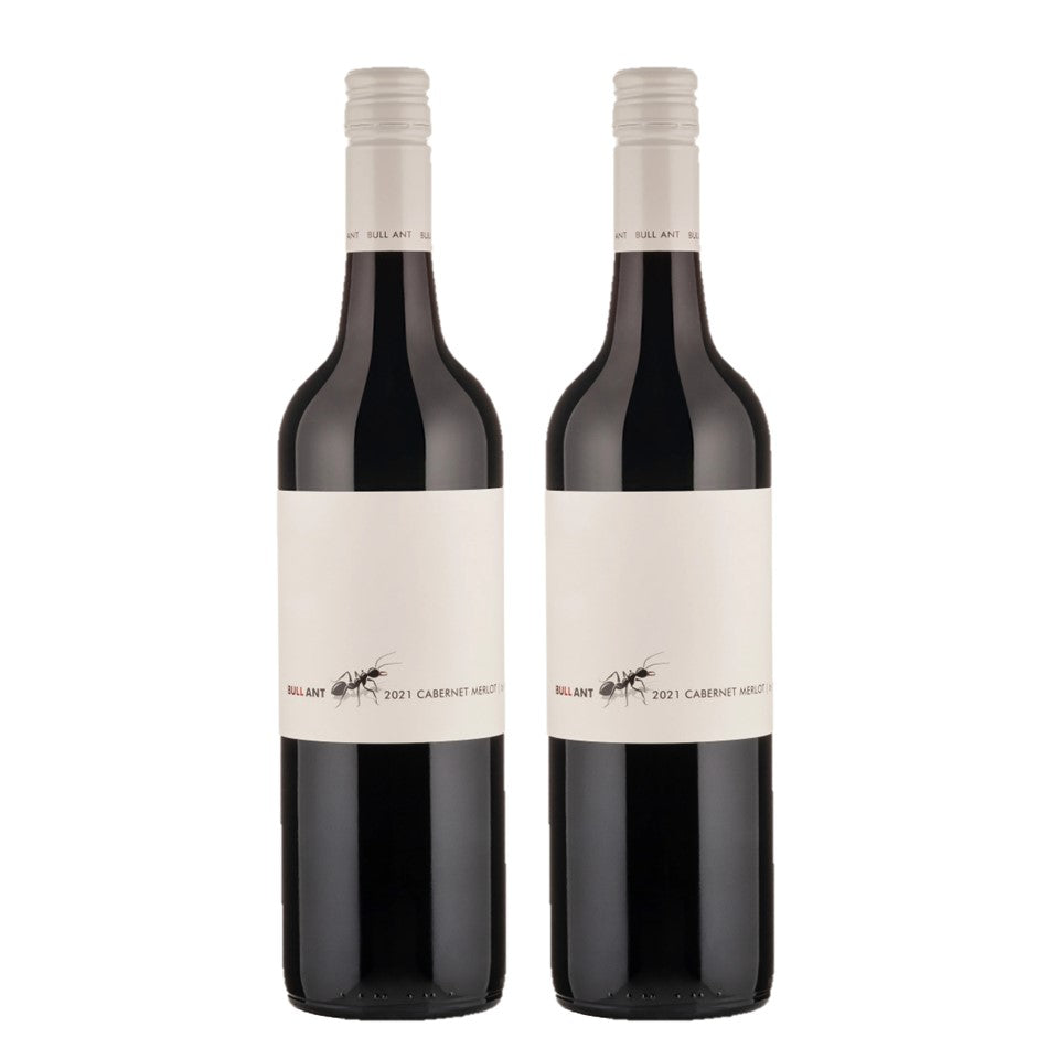 SHOP24 Bull Ant Merlot Lake Breeze Bullant Cabernet Merlot(2 bottles) from Australia famous old vines wine district smooth and offers a lovely soft finish with polished tannins Abv 14%