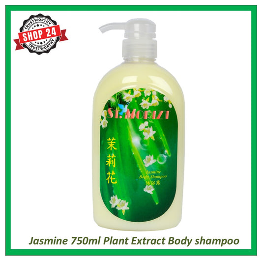 ST.MORIZT Jasmine plant extract body shampoo 750ml, increase your fortune and promote popularity, refreshing & lasting aroma body shampoo for you and your family members. shop24.sg