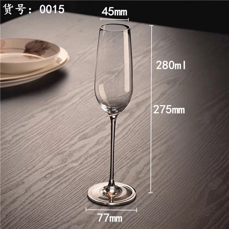 SHOP24 Nuolaweier professional high quality fine laser cut rim champagne glass 2pcs carafe 350ml Best choice for gathering and party